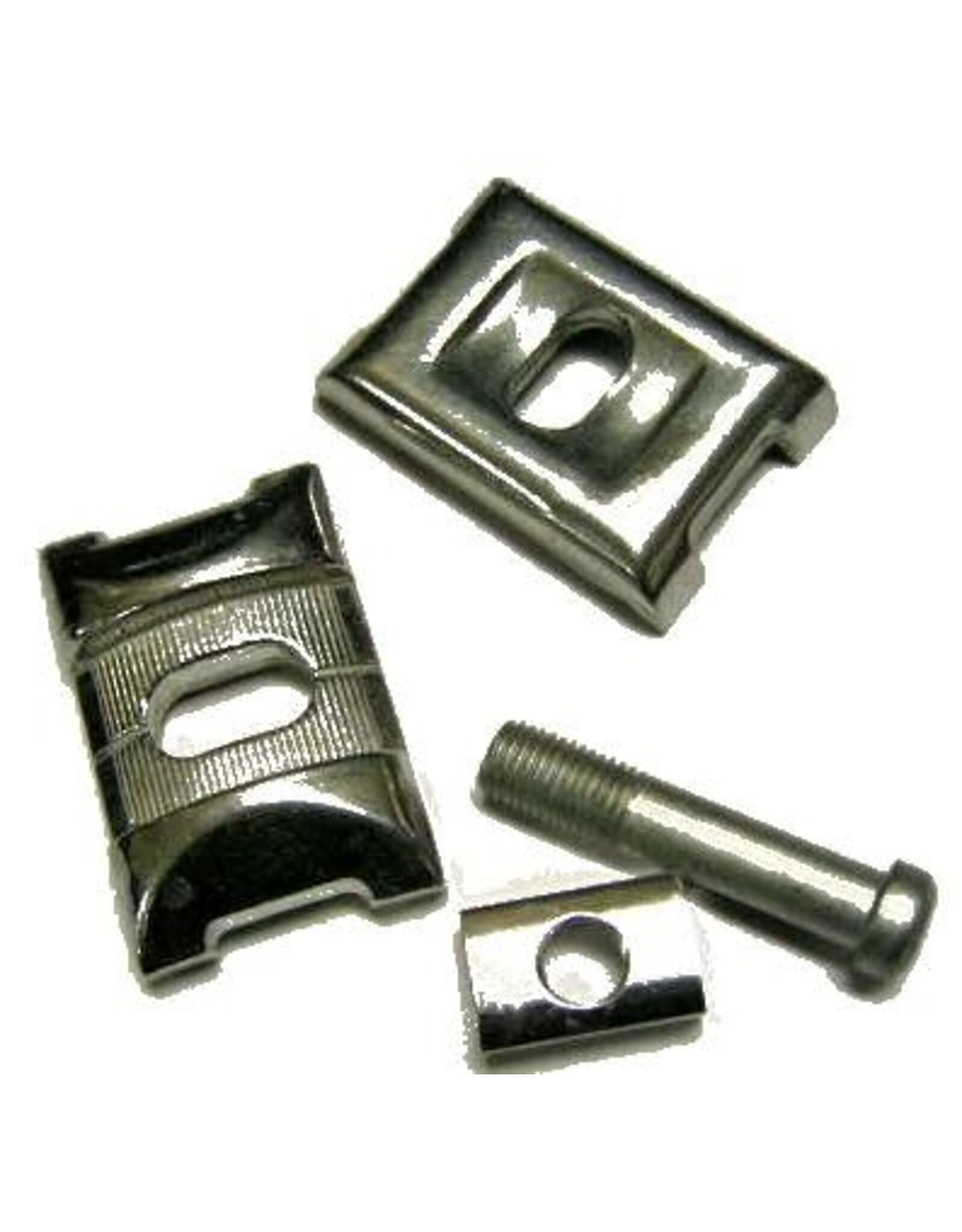 Generic Seatpost, Clamp Hardware Kit - Babac, 4pcs. Silver, M10