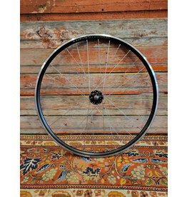 Natural Cycleworks Handbuilt Wheel 700c - Alex AT490 Black - Evo Track Front - Silver Double Butted Spokes