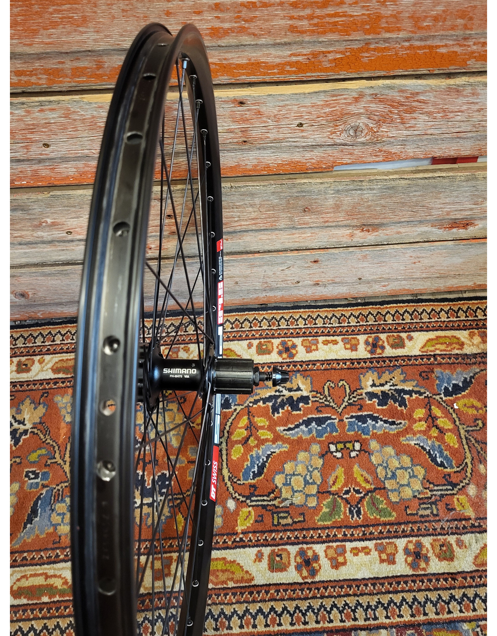 Natural Cycleworks Handbuilt Wheel 650b - DT Swiss 533D - Shimano Deore M475 Rear - Black Double Butted Spokes