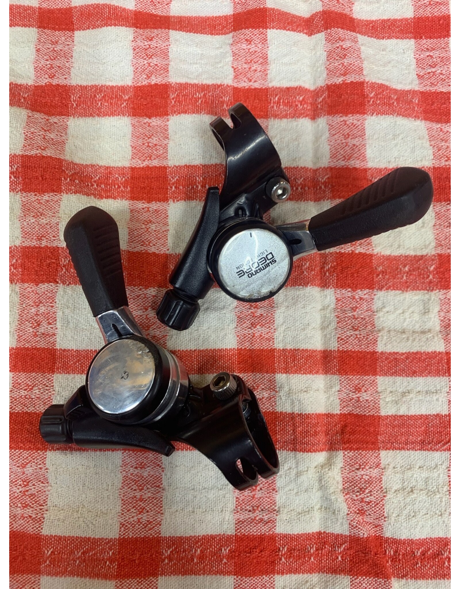 Shimano Refurbished Shimano Deore SL-MT62 Thumbshifters - 8 Speed Right - Friction Left
