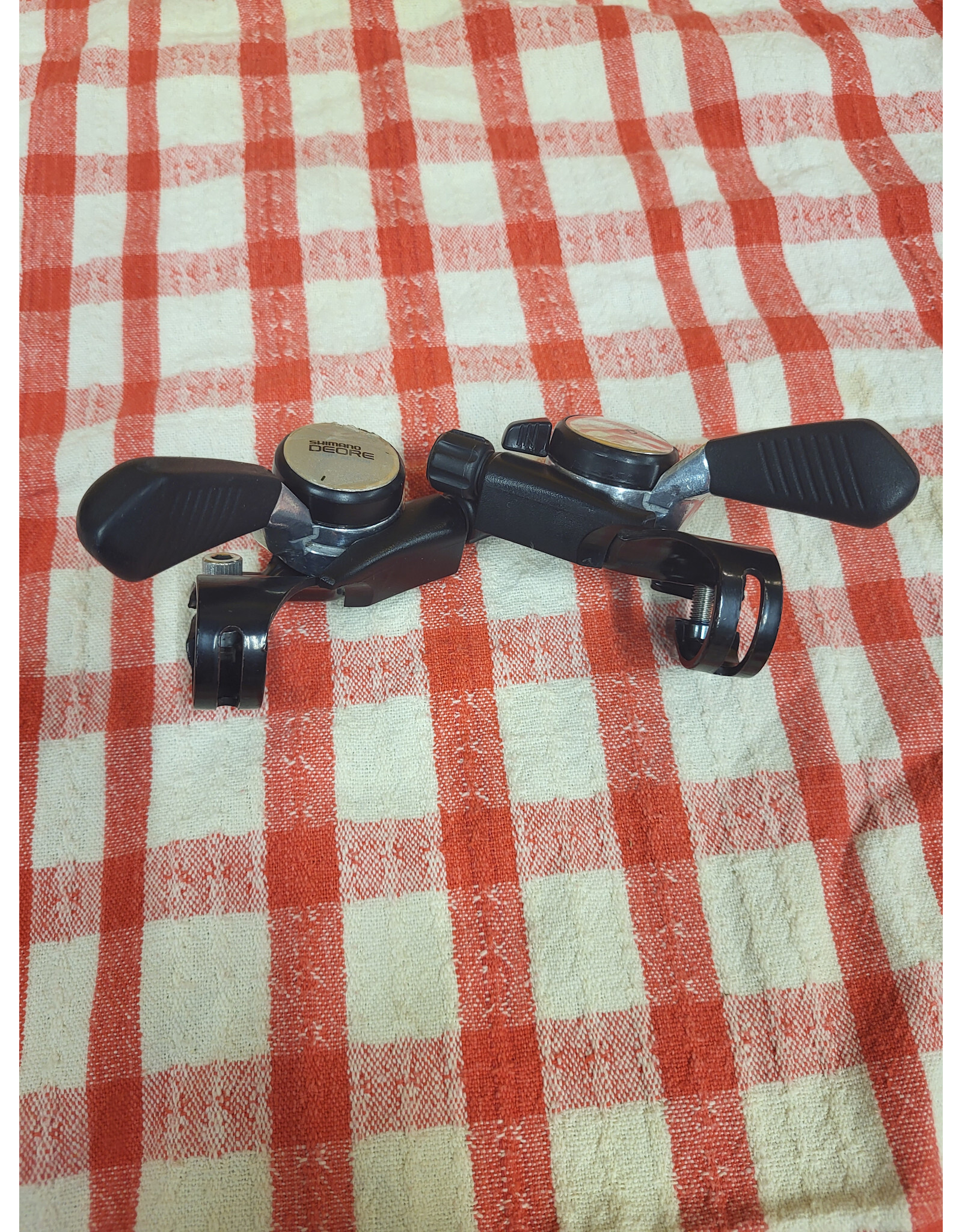 Shimano Refurbished Shimano Deore SL-MT62 Thumbshifters - 8 Speed Right - Friction Left
