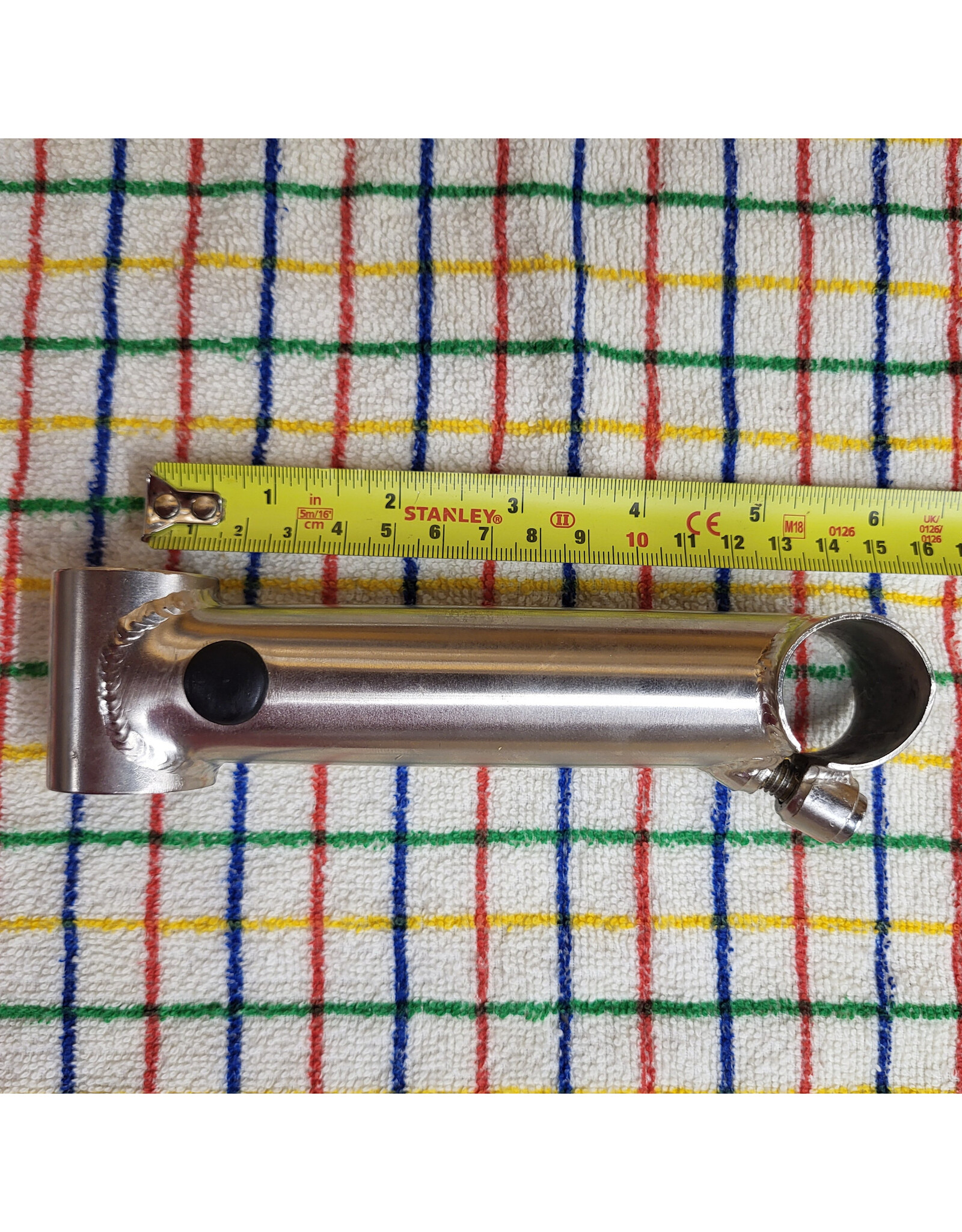 Steel Stem 1 1/8 Threadless 25.4mm Clamp 135mm Long Hidden Steerer Tube Clamp Silver