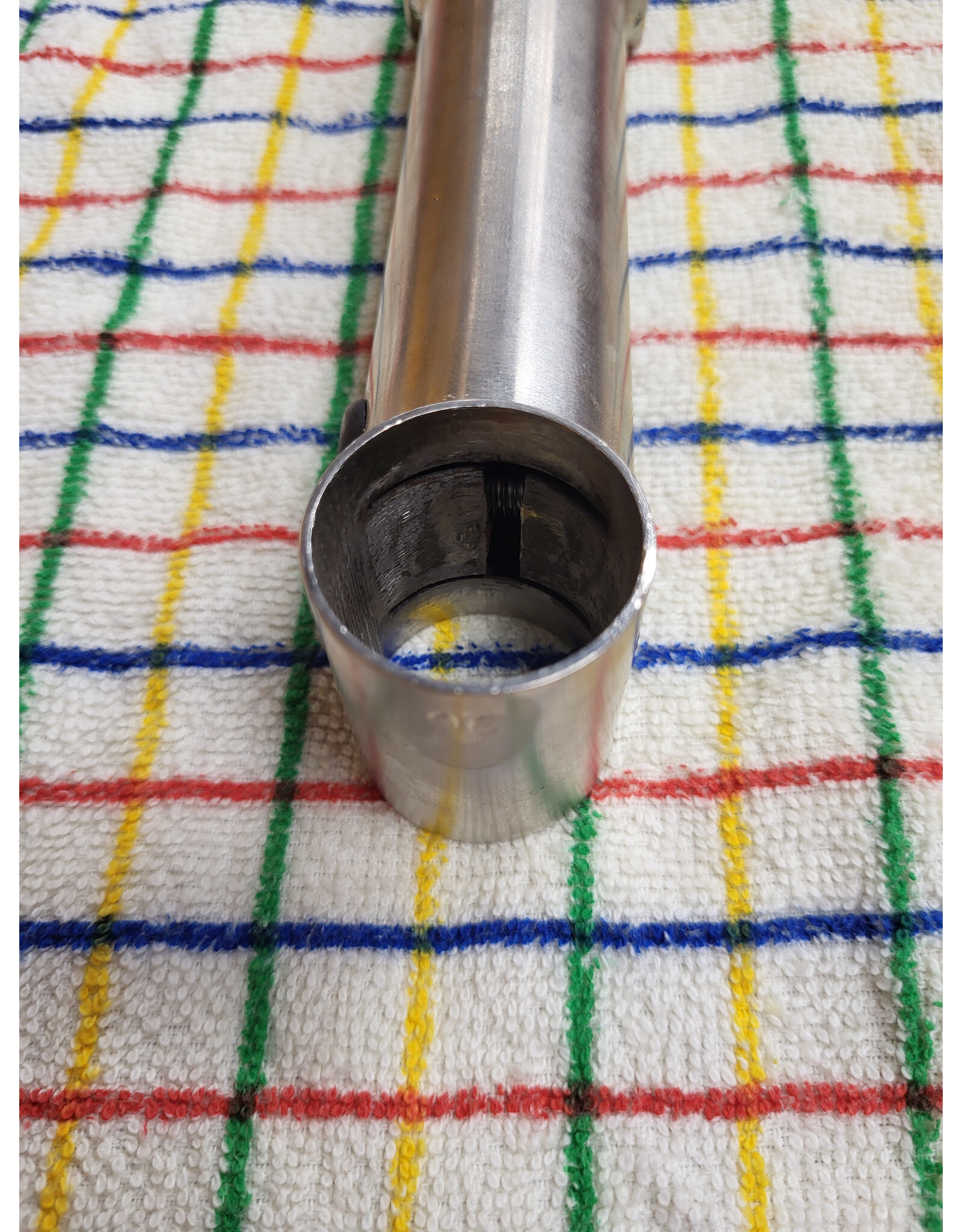 Steel Stem 1 1/8 Threadless 25.4mm Clamp 135mm Long Hidden Steerer Tube Clamp Silver
