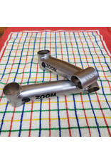 Zoom Zoom Steel Stem 1 1/8 Threadless 25.4mm Clamp 150mm Long Hidden Steerer Tube Clamp Silver