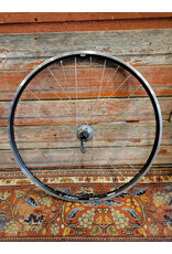 Natural Cycleworks Handbuilt Wheel 700c - Ambrosio Keba - Shimano M525 Gray Front Disc - Double Butted Silver Spokes
