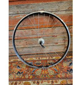Natural Cycleworks HandBuilt Wheel 700c - Ambrosio Keba - Shimano Deore M475 Front Silver - Double Butted Silver Spokes