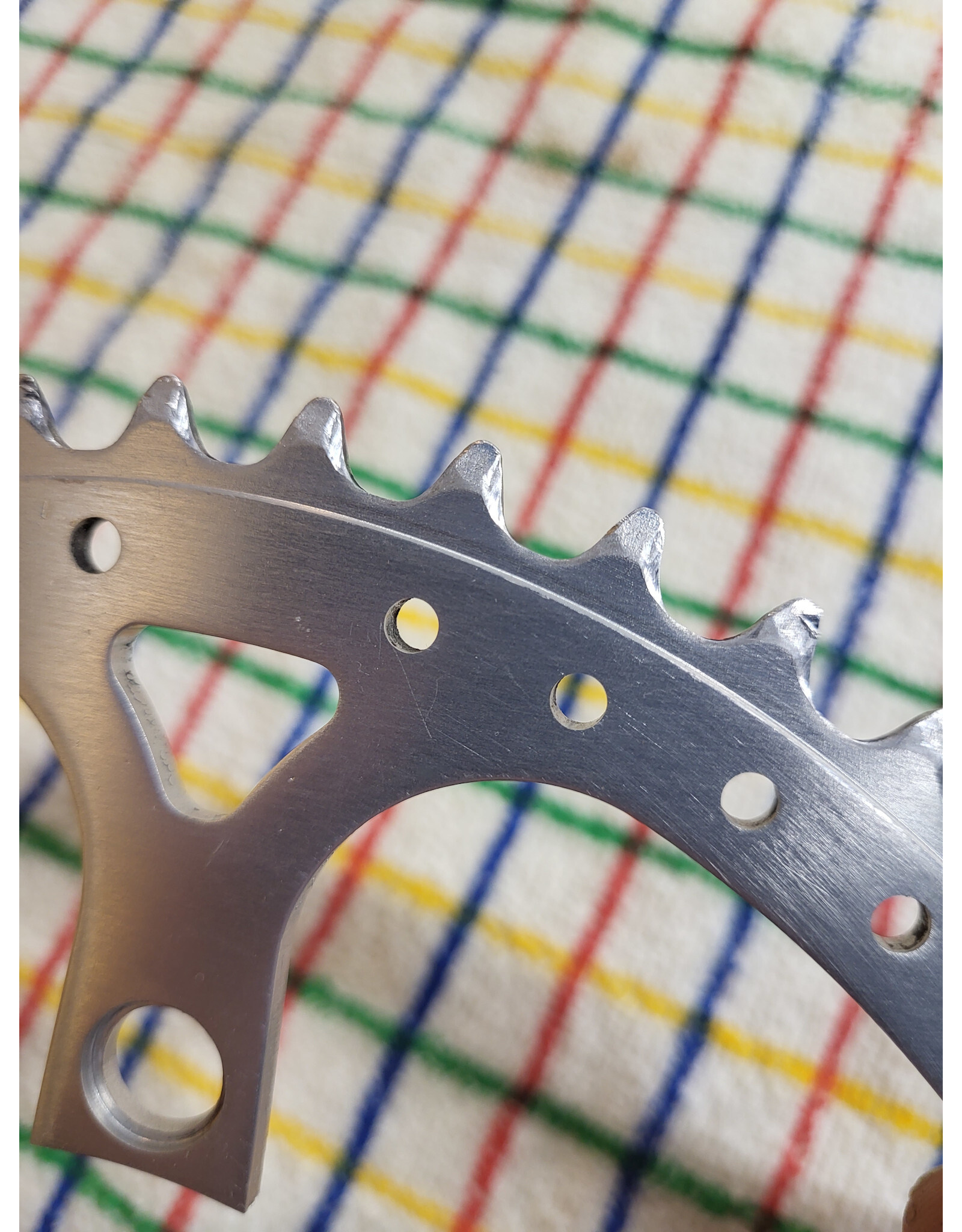 Refurbished Chainring Drilled 110 BCD 53T Silver