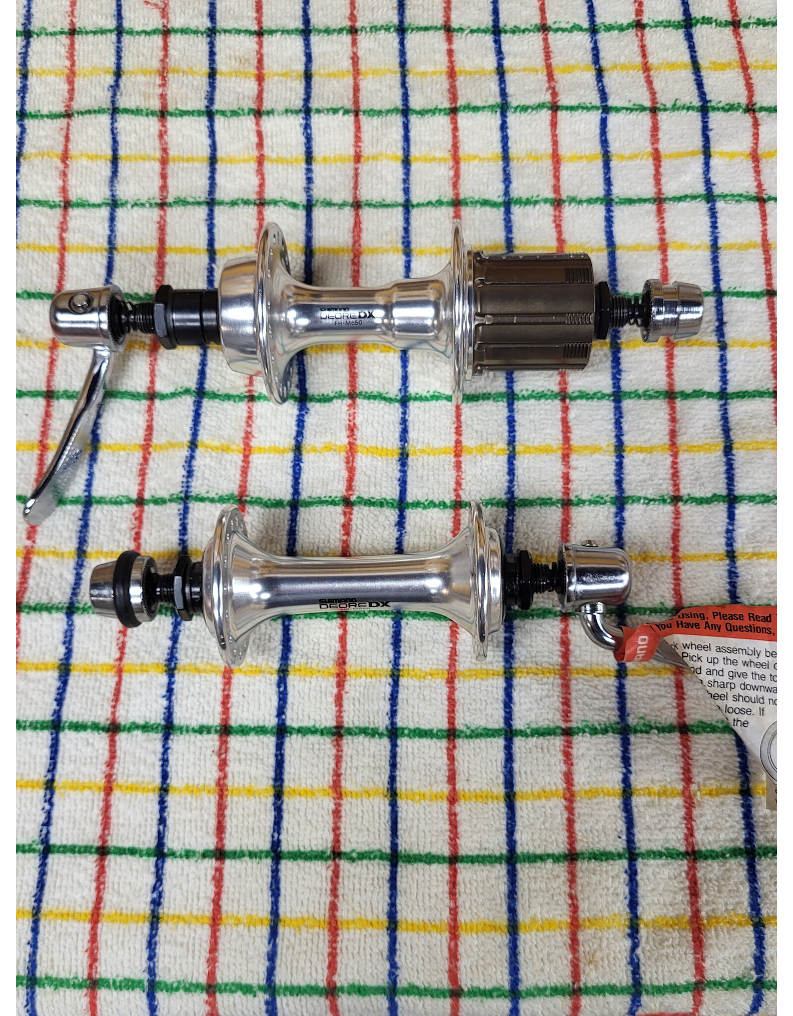 Shimano Refurbished Shimano M650 Deore DX Hubset - 36h Rear - 32h Front - Silver