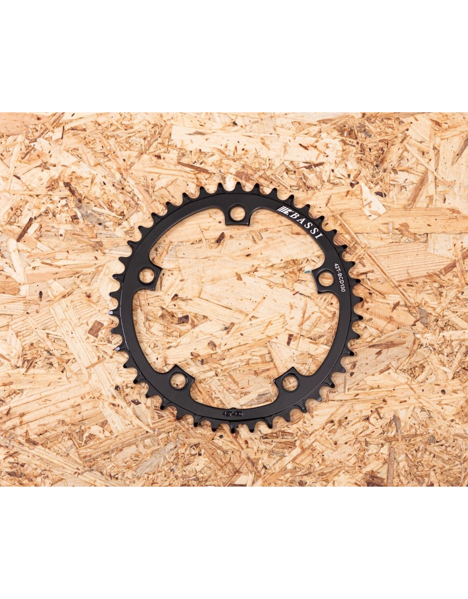 Bassi Bassi Narrow Wide 42 Tooth Chainring 130BCD Black
