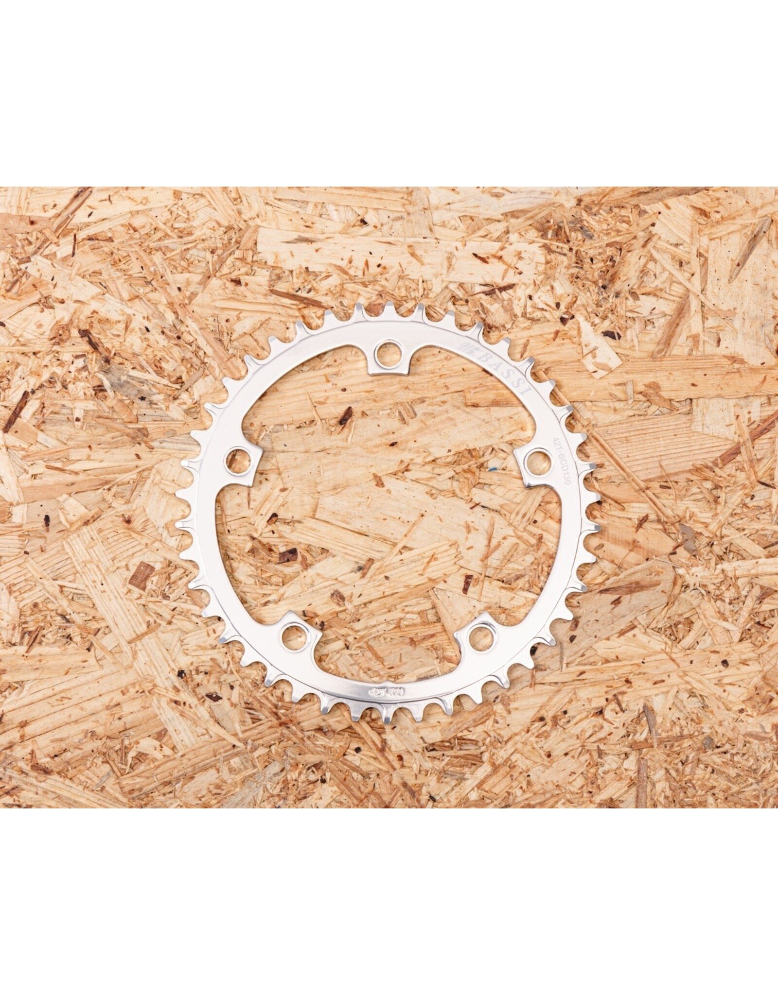 Bassi Bassi Narrow Wide 42 Tooth Chainring 130BCD Silver