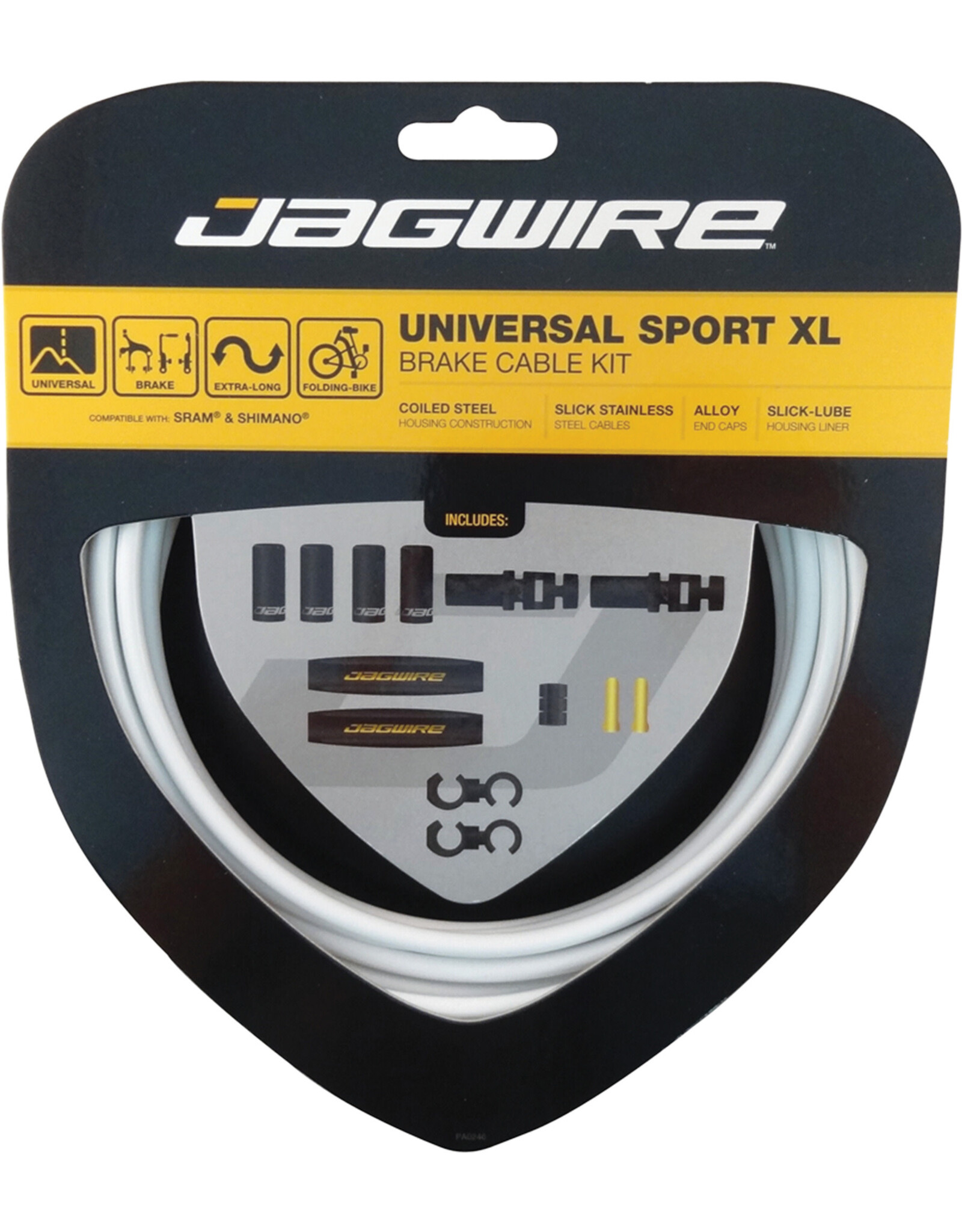 Jagwire Jagwire Universal Sport XL Brake Cable Kit White