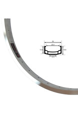 Damco DAMCO - DOUBLE WALL rim, 24'', 30mm wide, 15.6 tall, cnc sidewall - silver