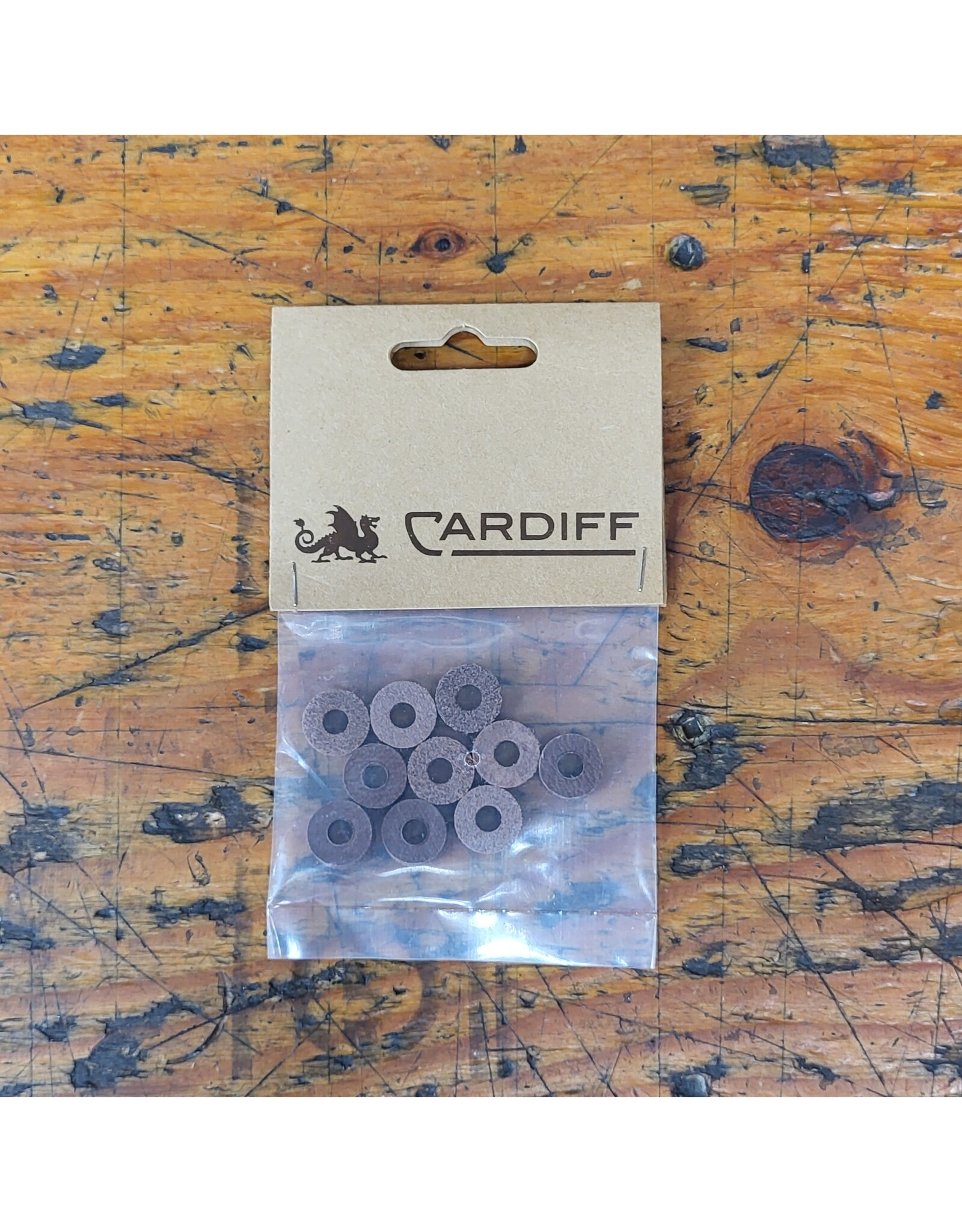 Cardiff Cardiff Leather Washers Brown Bag of 10
