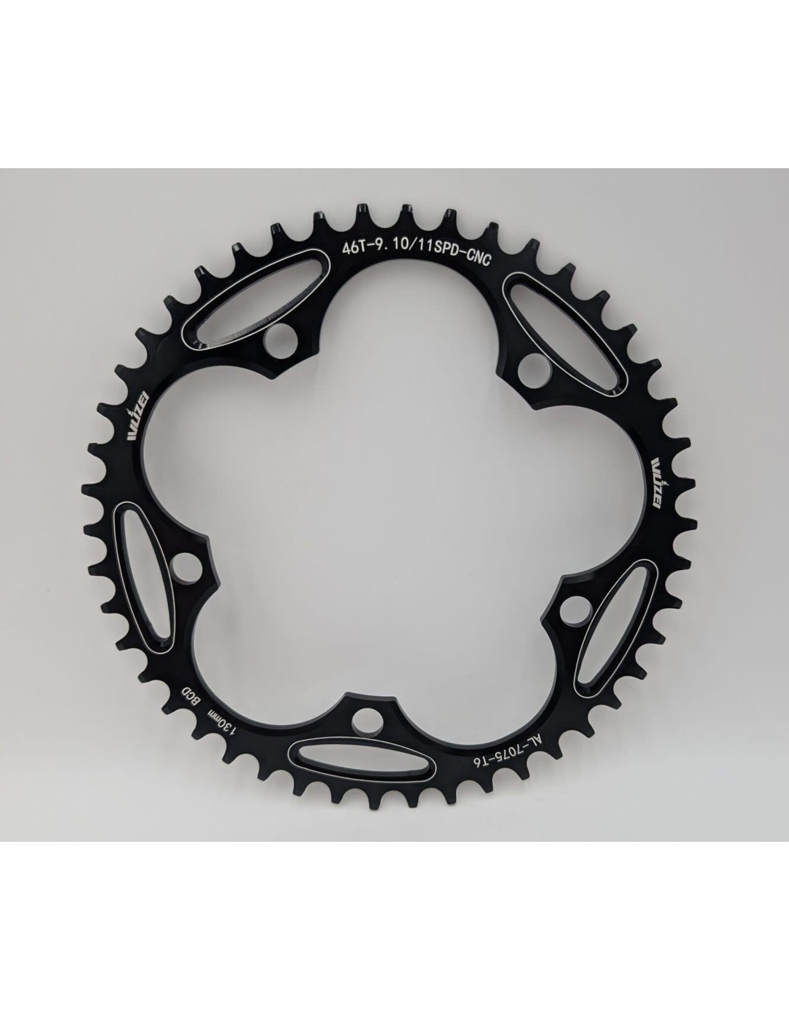 Basic Narrow Wide 46 Tooth Chainring 130 BCD Black