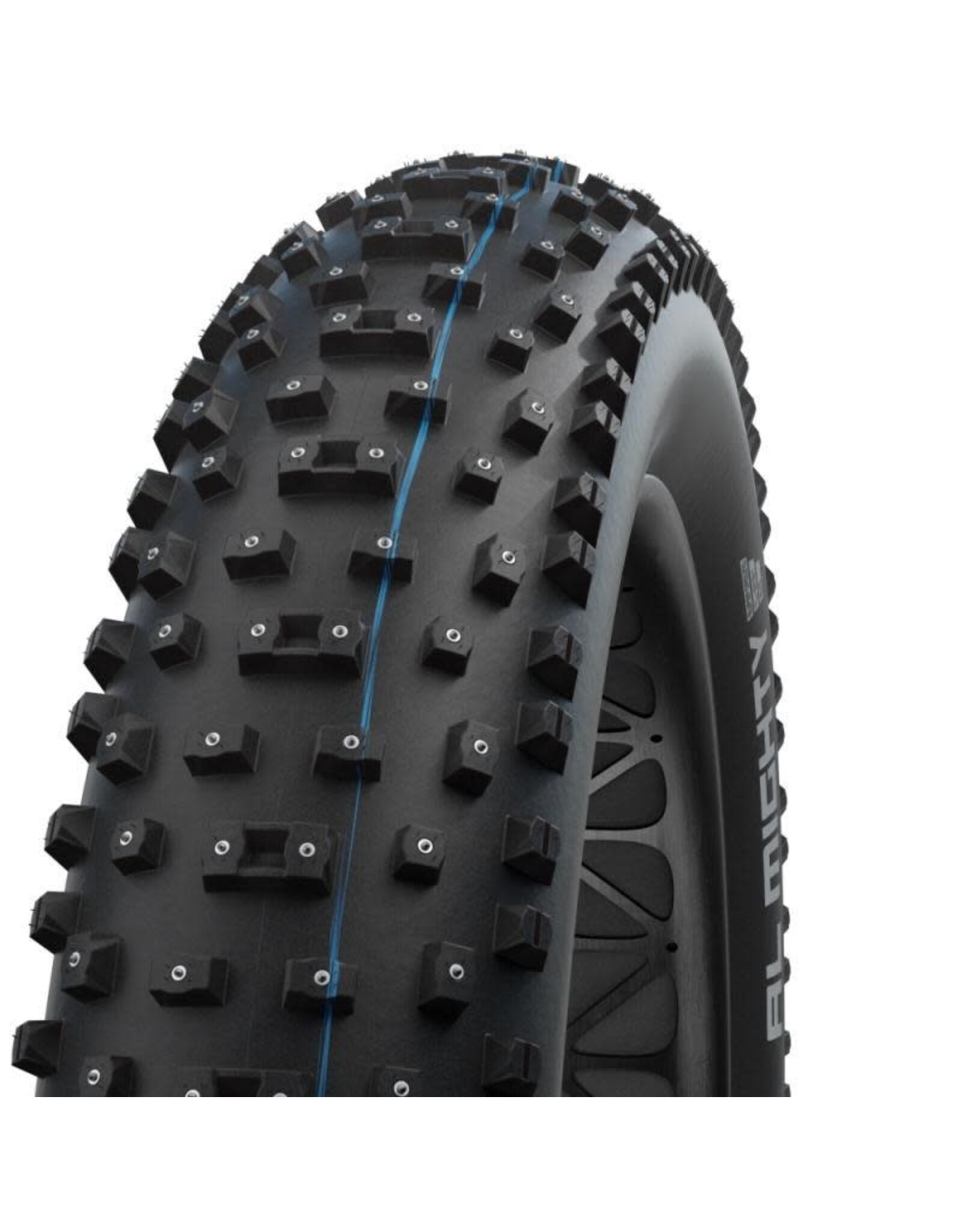 Schwalbe Schwalbe Al Mighty 26 x 4.80 (120-559) Folding Studded Tire With 328 Alloy Studs