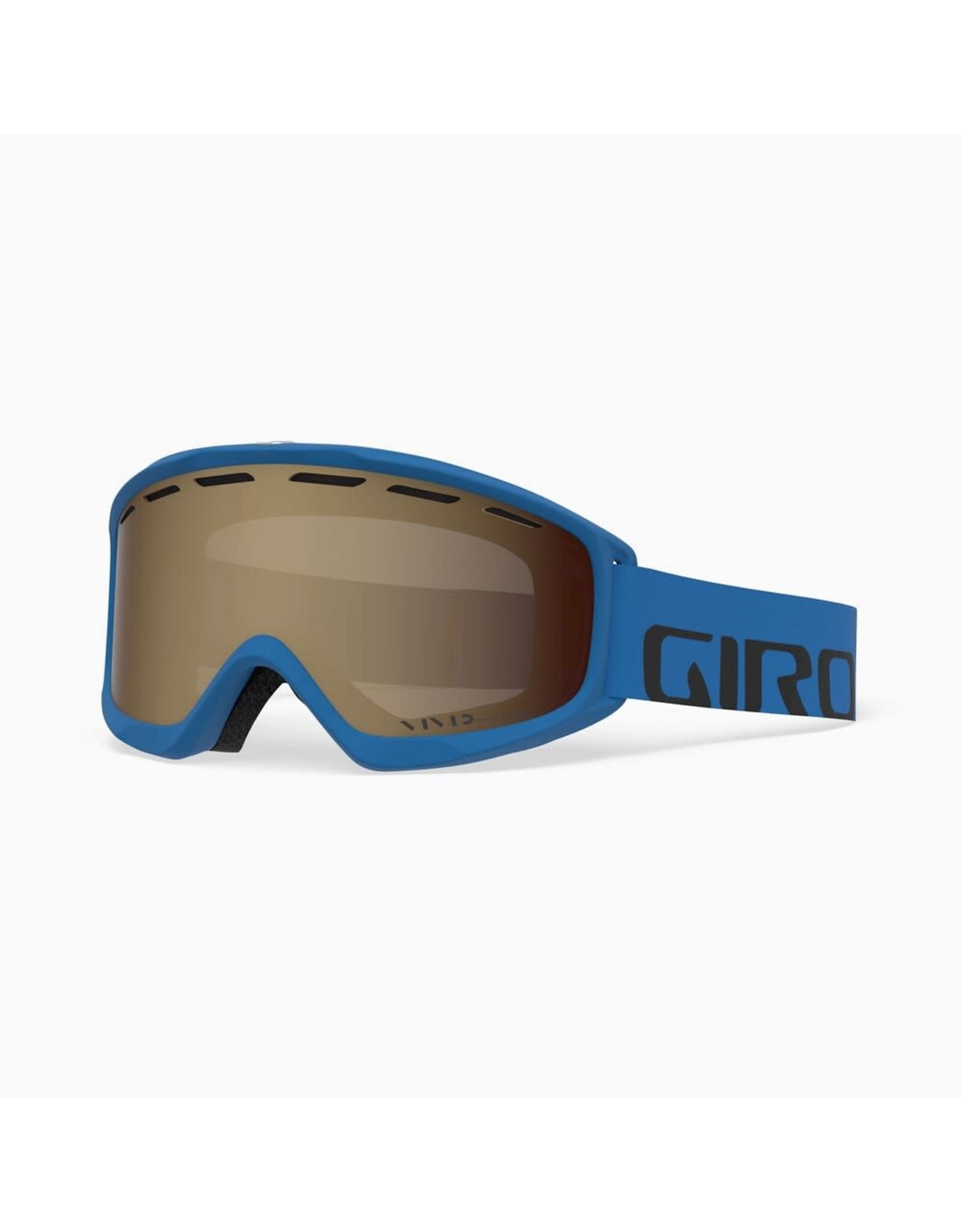 Giro Giro Index Blue Wordmark Amber Rose Goggles - Fits Over Glasses - Medium