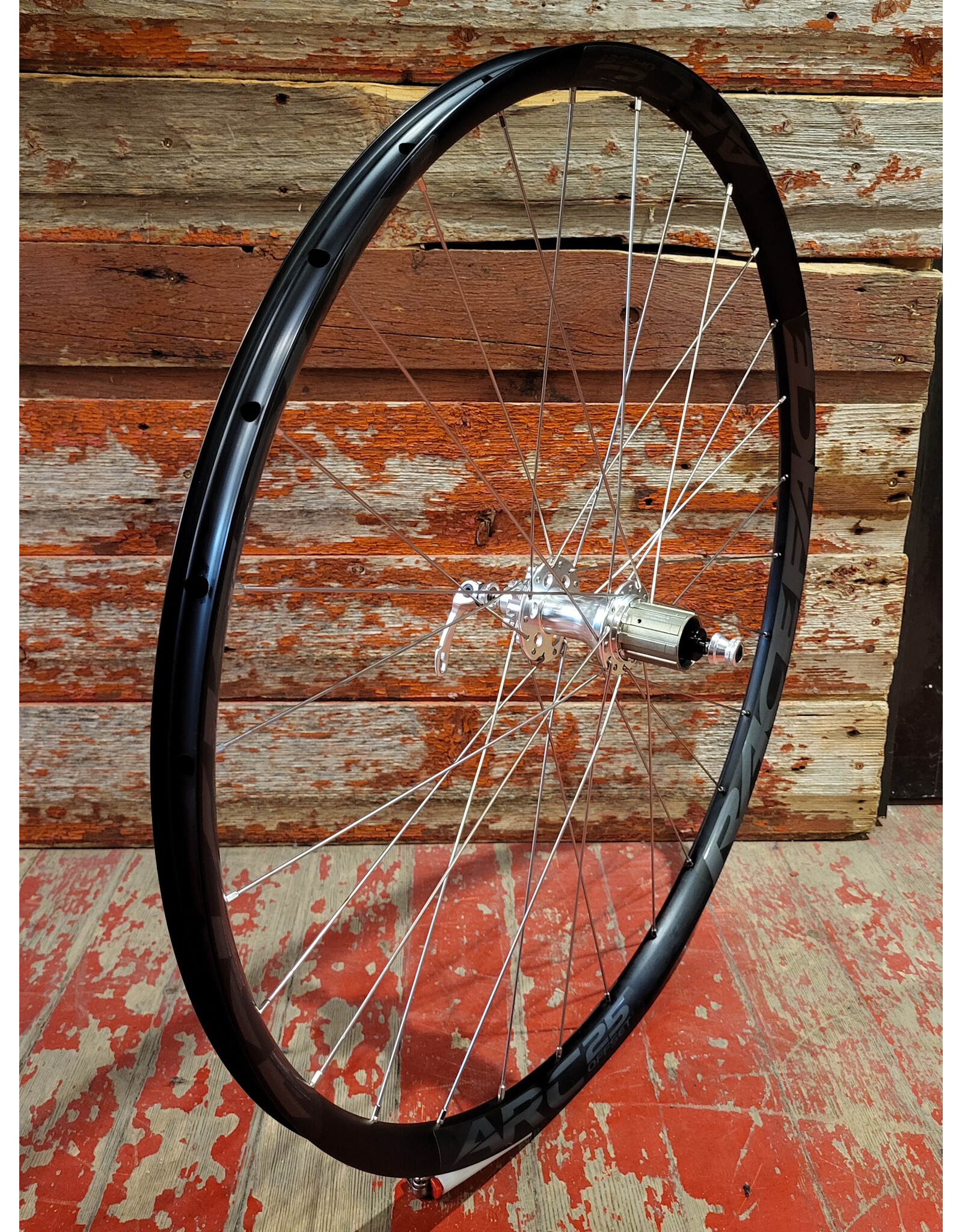 Natural Cycleworks Handbuilt Wheels *Front and Rear Pair* 700c - Raceface Arc 25 - All City Go Devil Hubs Silver - Silver Double Butted Spokes