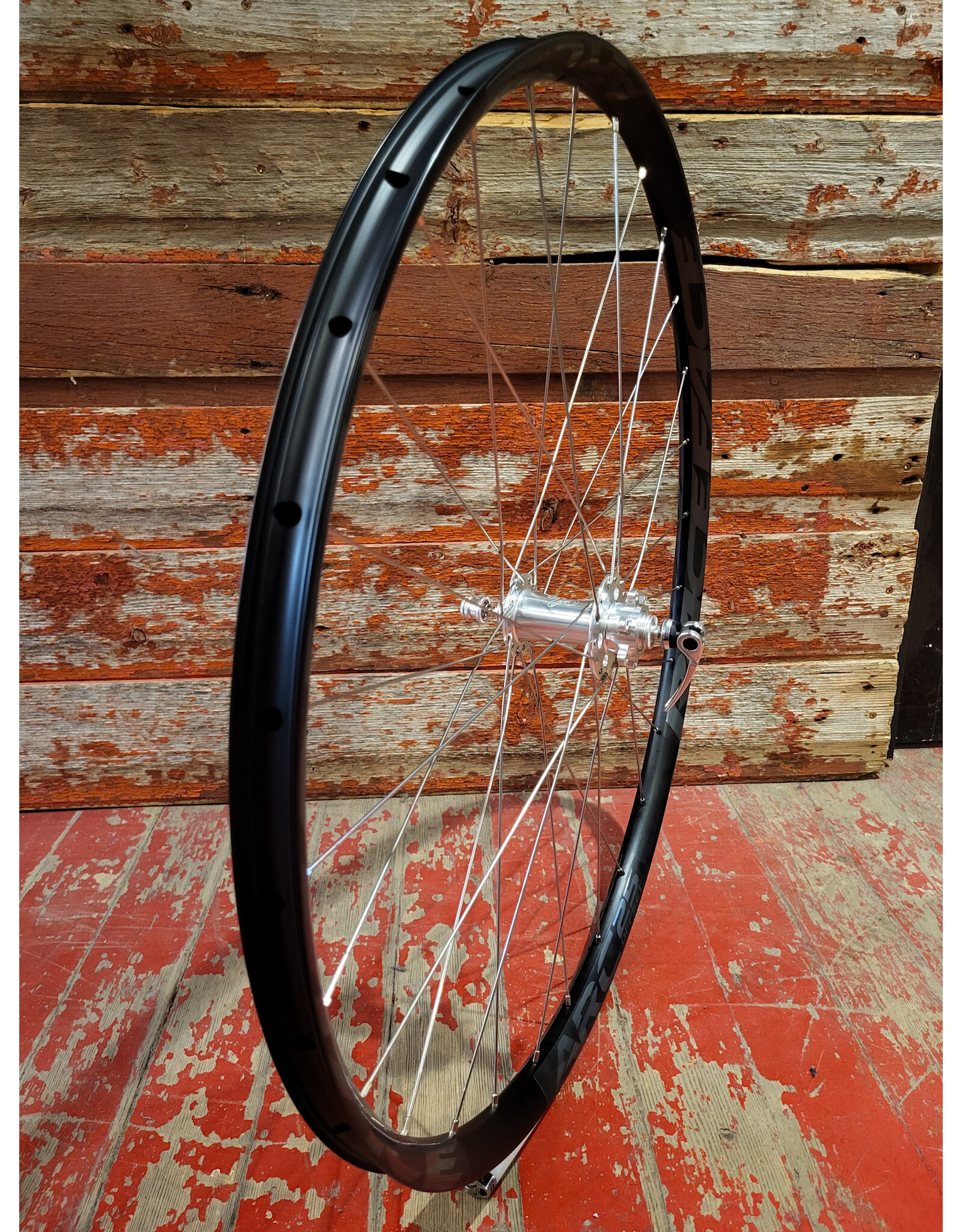 Natural Cycleworks Handbuilt Wheels *Front and Rear Pair* 700c - Raceface Arc 25 - All City Go Devil Hubs Silver - Silver Double Butted Spokes