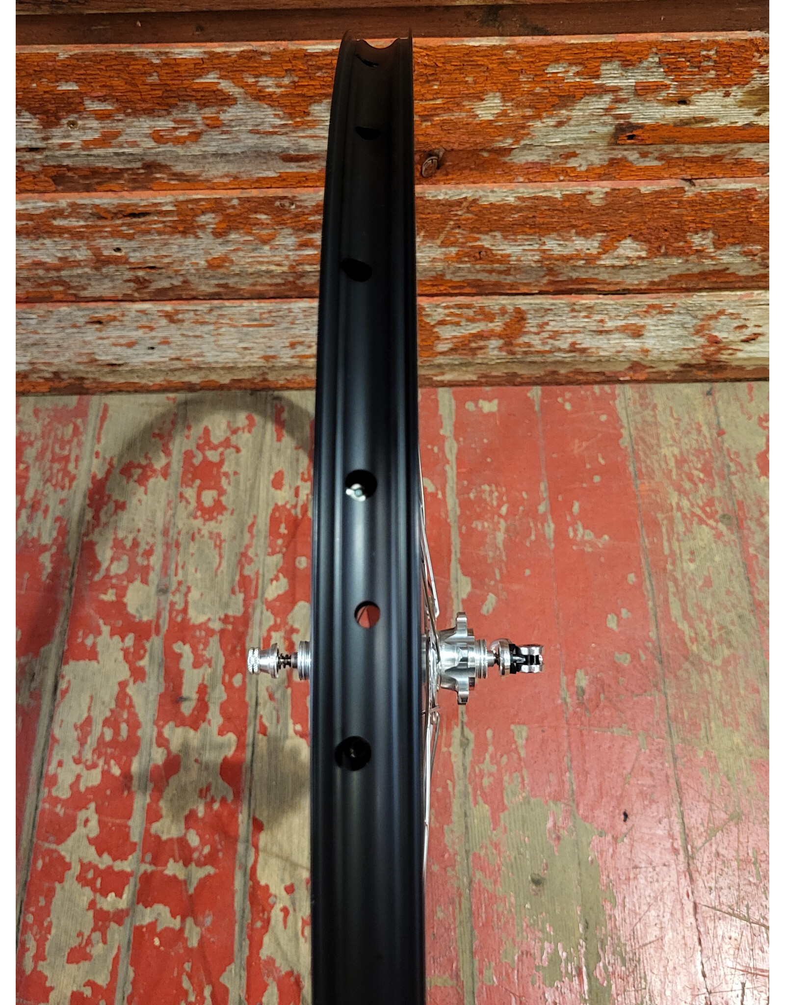 Natural Cycleworks Handbuilt Wheels *Front and Rear Pair* 700c - Raceface Arc 25 - All City Go Devil Hubs Silver - Silver Double Butted Spokes