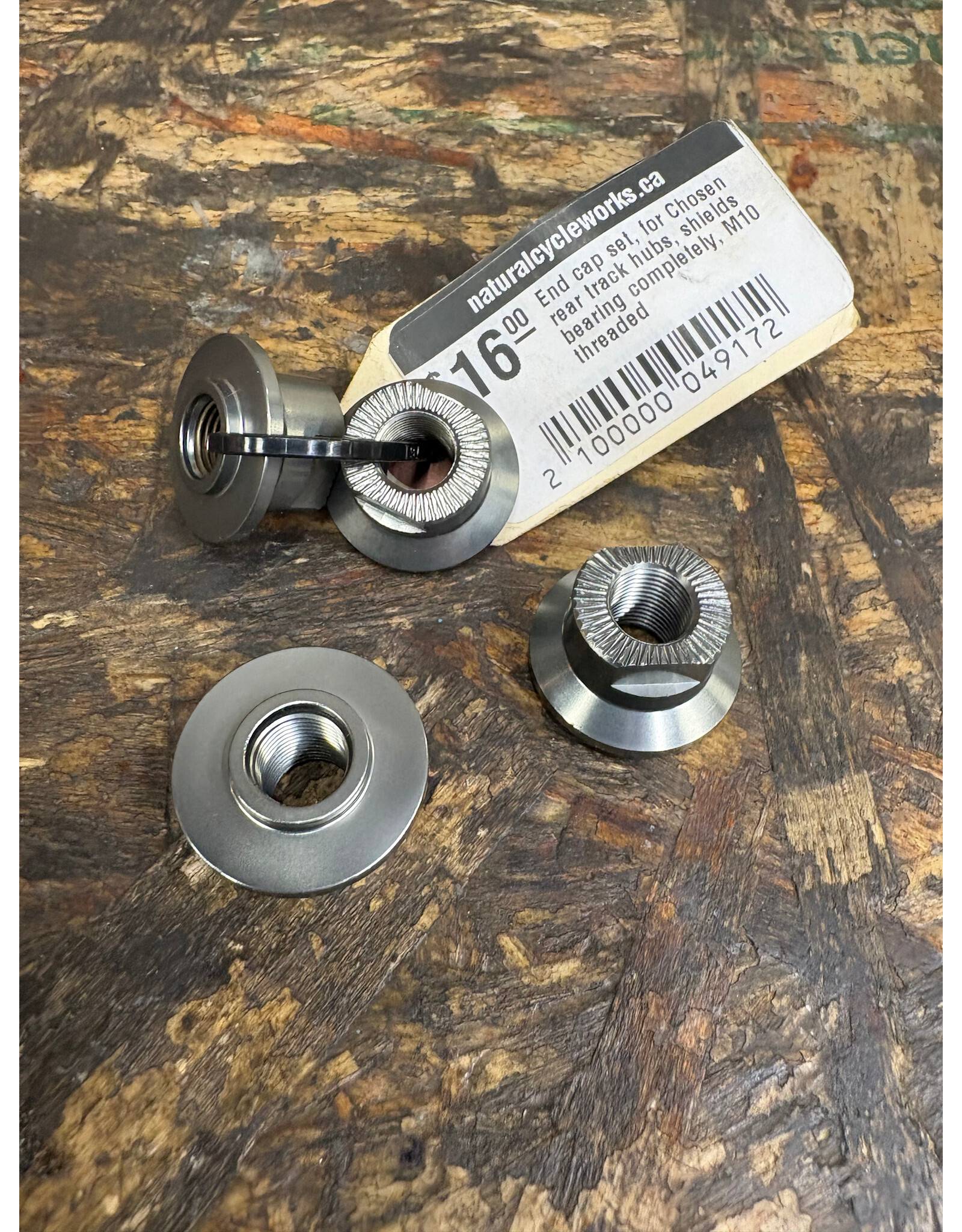Chosen End cap set for Chosen rear track hubs shields bearing completely M10 threaded