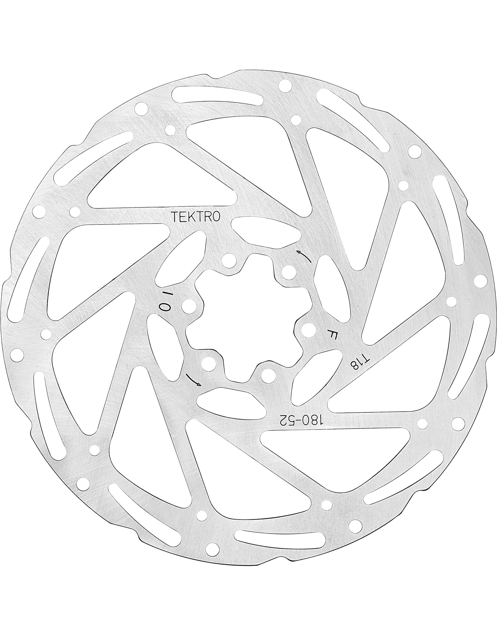 Tektro Tektro TR-52 Disc Brake Rotor 180mm 6 Bolt 1.8mm Thick