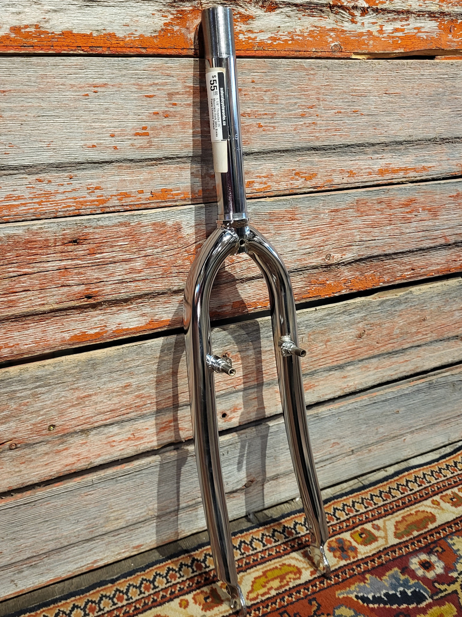 1 1/8" Threaded 26" Mountain Fork With Brake Posts Chrome Plated ...
