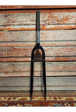 Generic 1 1/8" Threaded 700c Fork With Brake Posts Black 255mm Steerer