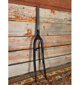 Generic 1" Threaded 700c Fork With Brake Posts Black