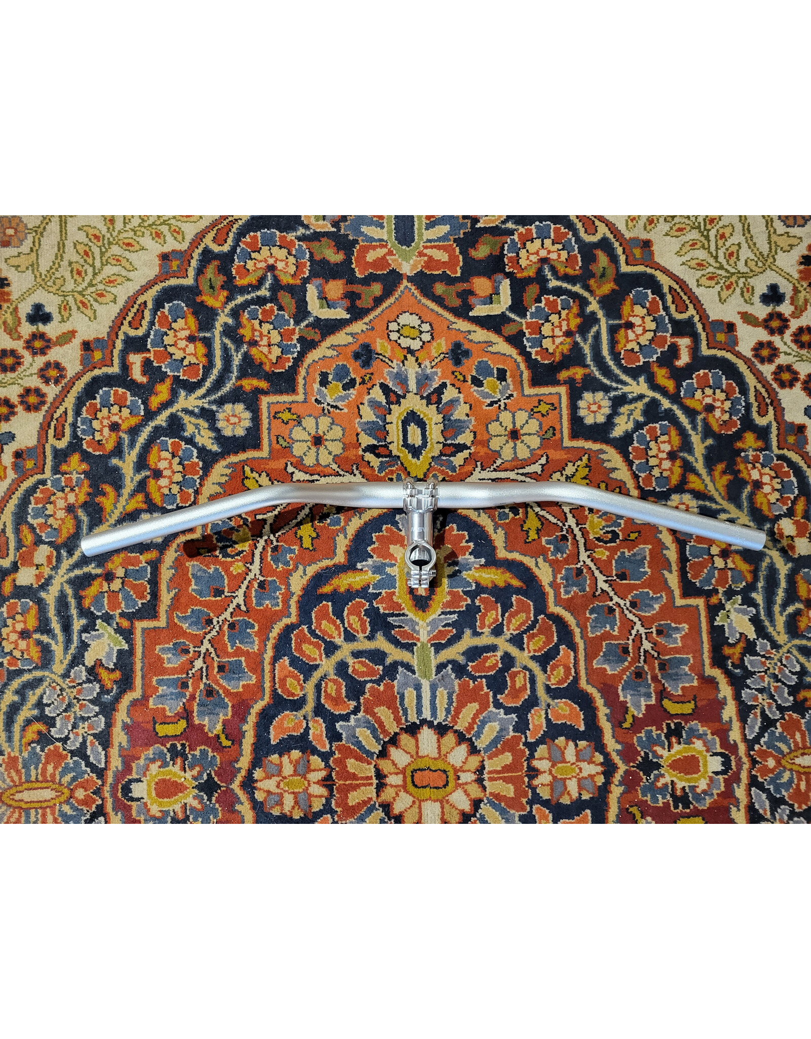 Zoom Zoom High Rise Handlebar 15 Degree Backsweep 96mm Rise 700mm Wide  31.8mm Clamp Silver