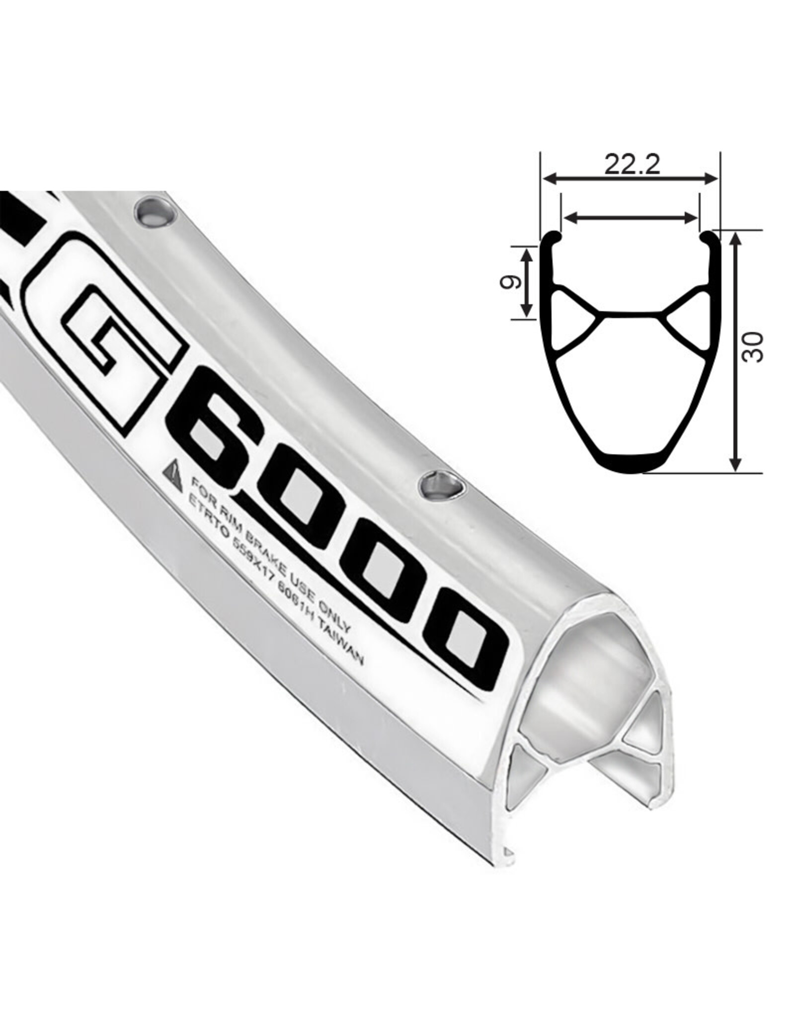 Alex Rims Alex G6000 700c Rim 36h Silver