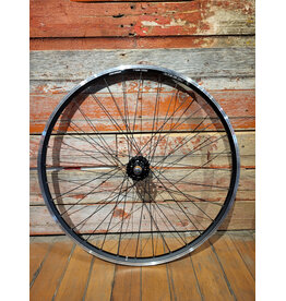 Natural Cycleworks Handbuilt Wheel 700c - Ambrosio Keba - Formula Track Rear - Black Straight Gauge Spokes