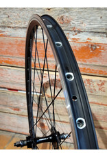 Natural Cycleworks Handbuilt Wheel 700c - Ambrosio Keba - Formula Track Rear - Black Straight Gauge Spokes