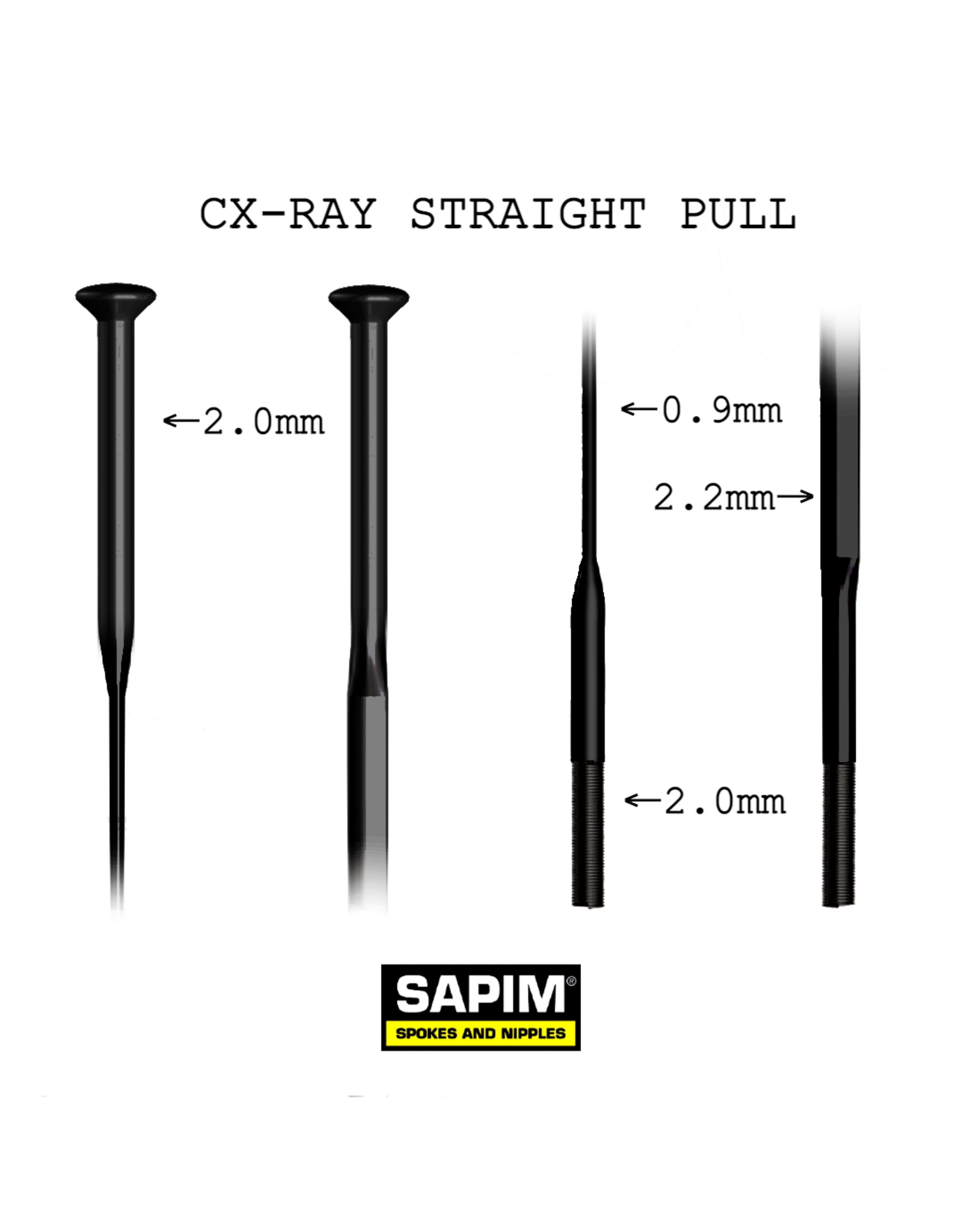 Sapim Sapim CX-Ray Spoke Individual