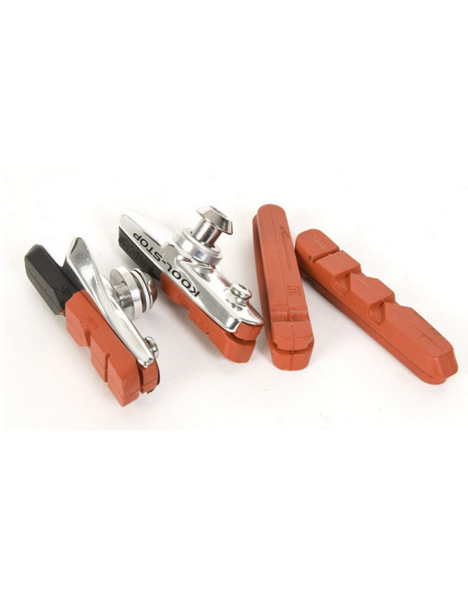 Kool Stop Kool-Stop Road Cartridge Brake Pads Dual Compound  Pads + Extra Pair of Salmon Pads