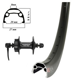 Damco Damco 26" Disc Brake Front Wheel Shimano Deore Hub - Quick Release