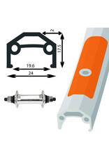 Damco Damco 27" Front Wheel Nutted Axle