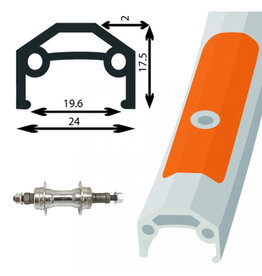 Damco Damco 26" x 1 3/8" Rear Wheel Thread On Freewheel Nutted Axle