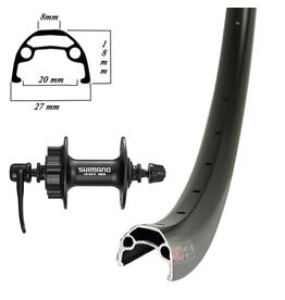 Damco Damco 650b / 27.5" Disc Brake Front Wheel Shimano QB-4000 Hub - Quick Release