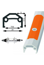 Damco Damco 27" Rear Wheel Thread On Freewheel Nutted Axle