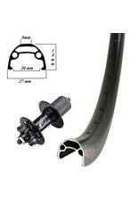 Damco Damco 29" Disc Brake Rear Wheel Formula Cassette Hub - Quick Release