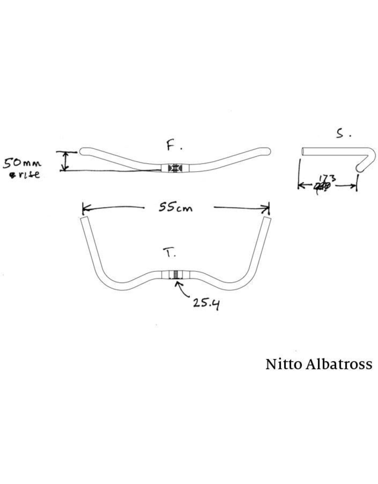 Nitto Nitto Albatross Handlebar 25.4mm Clamp CroMo