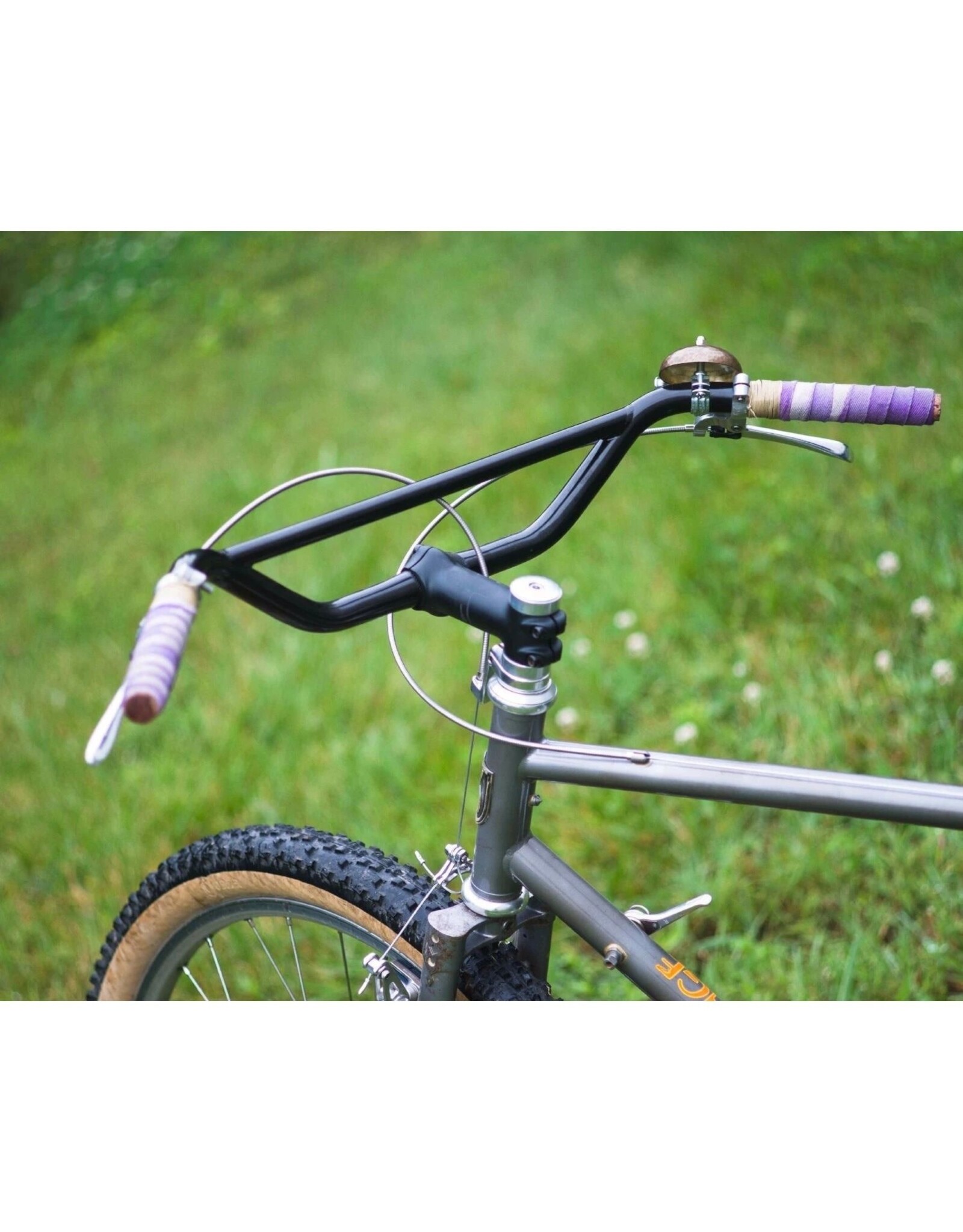 Velo Orange Velo Orange Klunker Handlebars 580mm wide 3" rise 25.4mm Clamp Nickel Finish