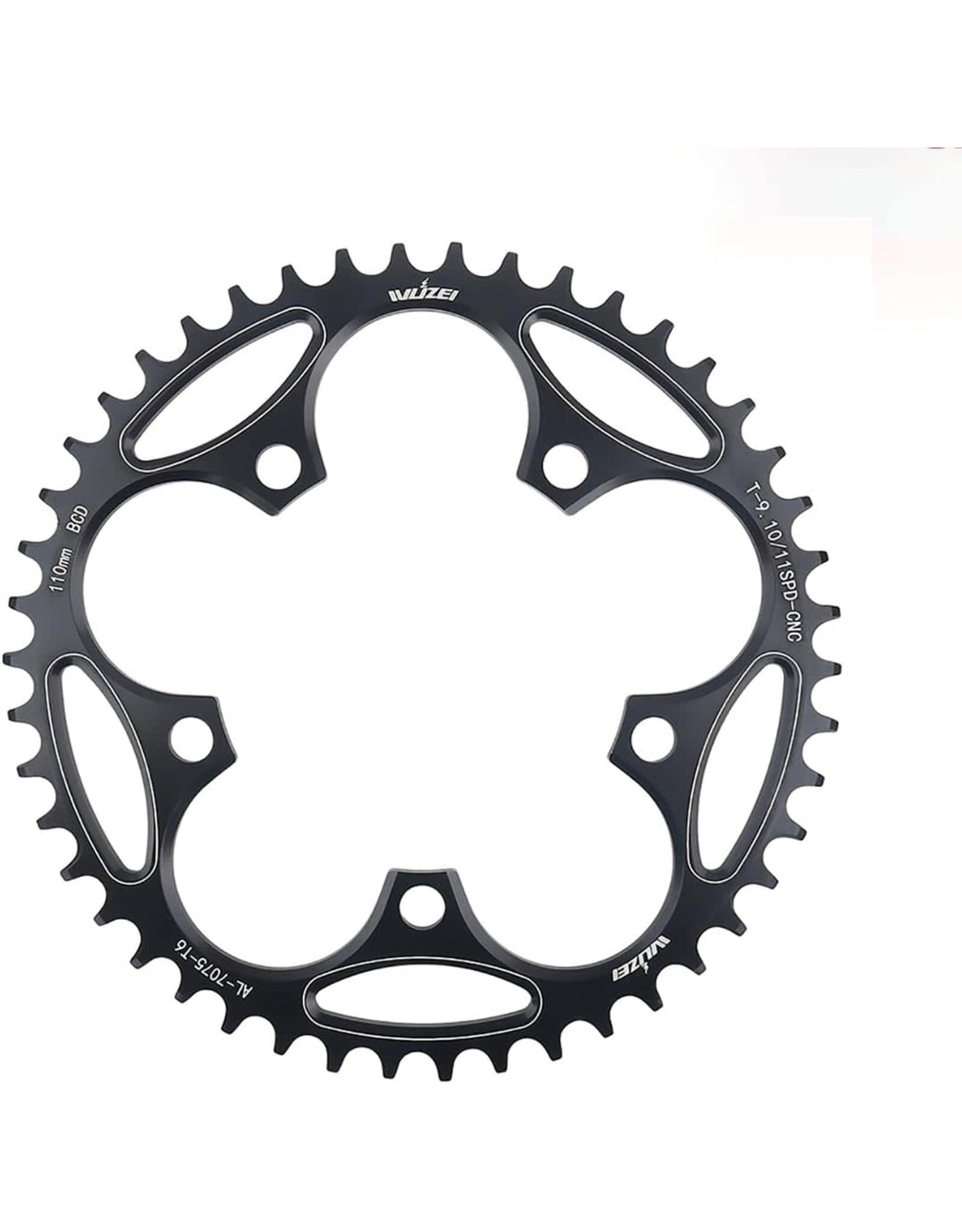 Basic Narrow Wide 42 Tooth Chainring 110 BCD Black