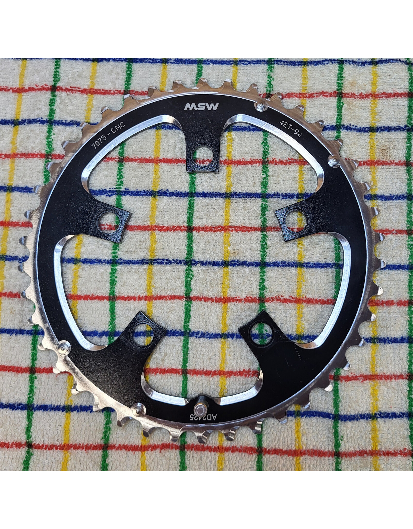 MSW MSW Multi Speed Outer Chainring 94mm BCD 42T Black