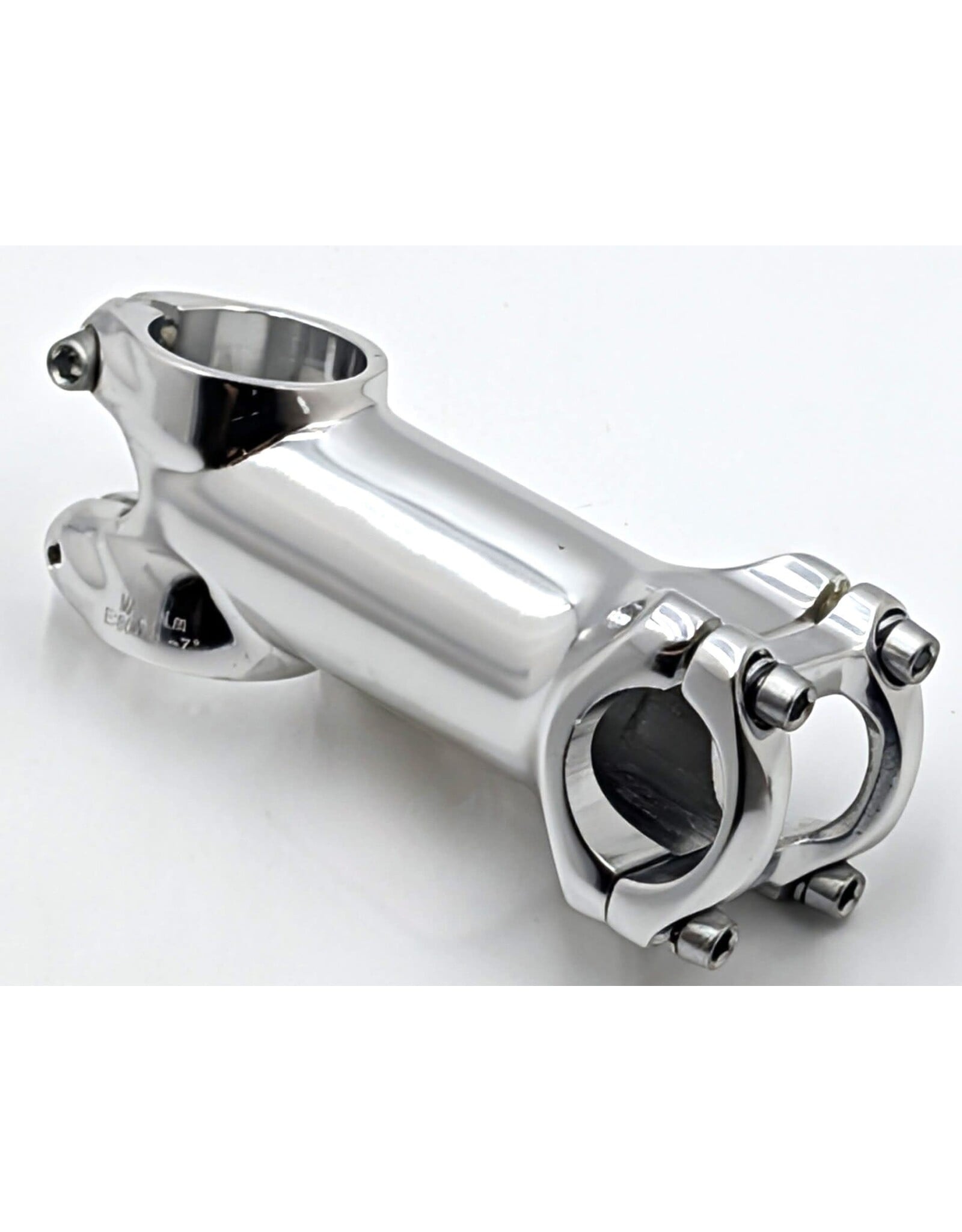 Basic Threadless Stem 25.4mm Clamp 7 Degrees 80mm Silver