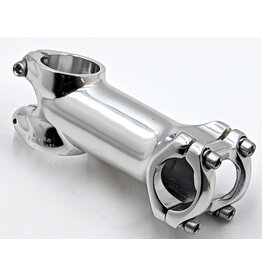 Basic Threadless Stem 25.4mm Clamp 7 Degrees 80mm Silver