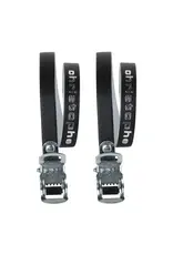 Zefal Zefal Christophe Leather Toe Straps Black