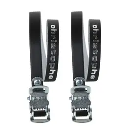Zefal Zefal Christophe Leather Toe Straps Black