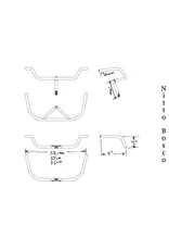 Nitto Nitto Bosco Handlebar 55cm Cromo