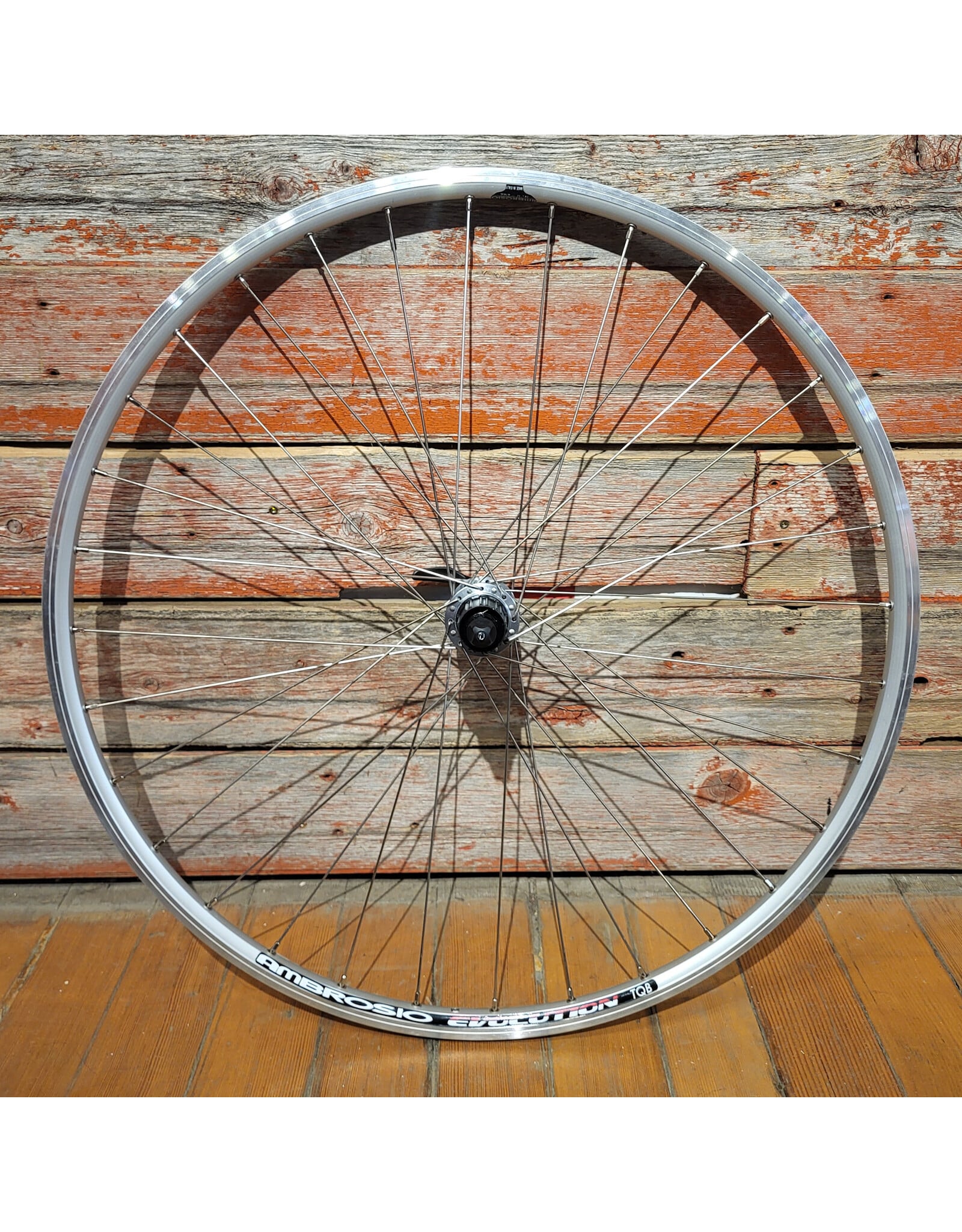 Natural Cycleworks Handbuilt Wheel 700c - Ambrosio Evolution - Shimano Tiagra Rear - Silver Double Butted Spokes